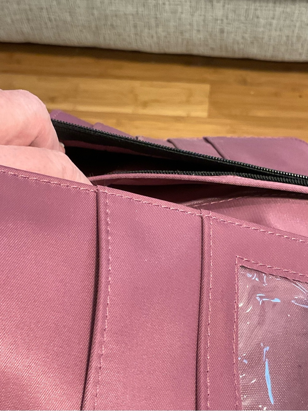 Joy Mangano Portfolio Mauve Pink Travel Wallet Organizer Card & Passport Holder - Picture 5 of 8